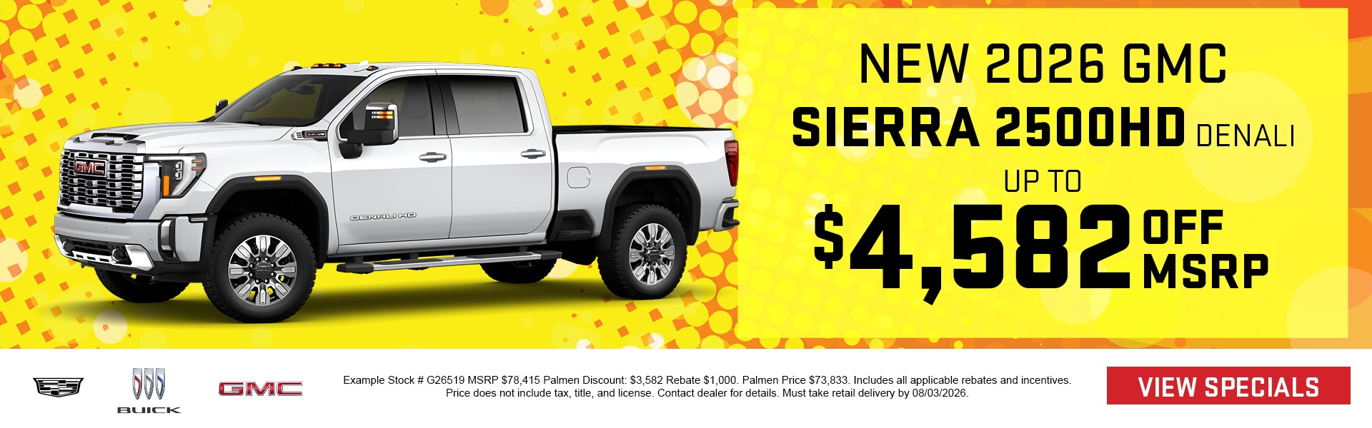 New 2026 GMC Sierra 2500HD Denali - Up to $4,582 off msrp
